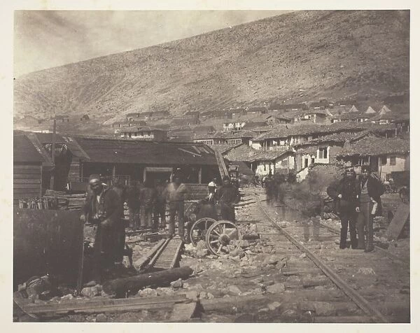 The Railway Yard, Balaklava, 1855. Creator: Roger Fenton