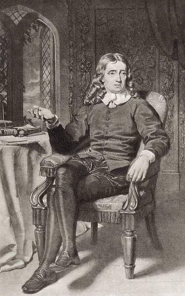 John Milton, 1608 To 1674. English Poet, Author, Polemicist, Puritan And Civil Servant. After A Photogravure Print By John Faed C. 1890. From Miltons Poetical Works