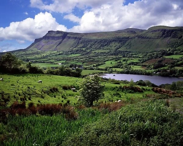 Panoramic View Of A Landscape, County Leitrim, Republic Of Ireland