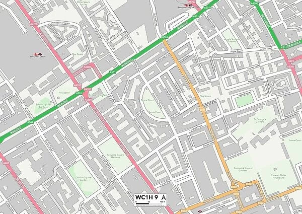 Camden WC1H 9 Map