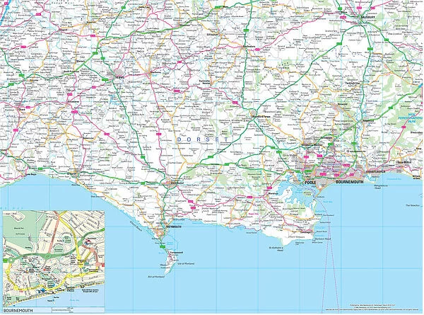 Dorset County Road Map