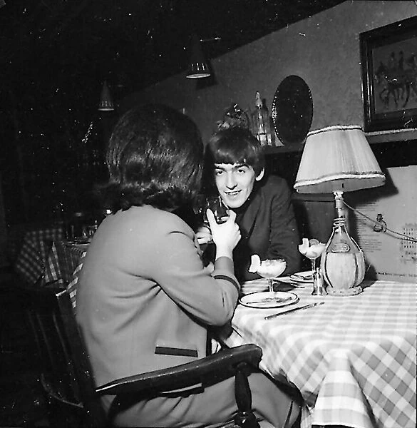 George Harrison out on a date with 'a friend of the family', London