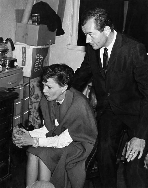World famous star Judy Garland pictured backstage with Mark Herron after attending