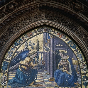 Annunciation. Mosaic. Florence Cathedral. Italy