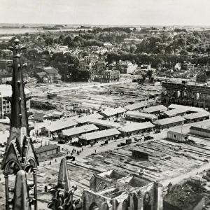 Beauvais, France - aerial view, WW2