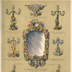 China Candelabra, Mirror and Centrepieces, Plate 65