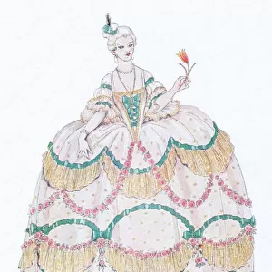 Costume design by Georges Barbier for the Valentino film Mon