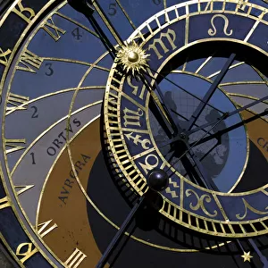 Czech Republic. Prague. Astronomical clock at Old Town Hall