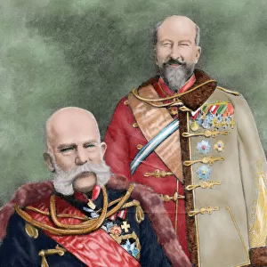 Franz Joseph I of Austria (1830-1916) and Ferdinand I of Aus