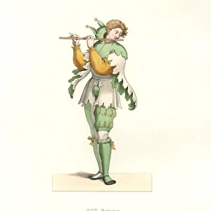 French fool, 16th century, in tunic, codpiece