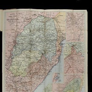 Map of parts of South Africa, 1900