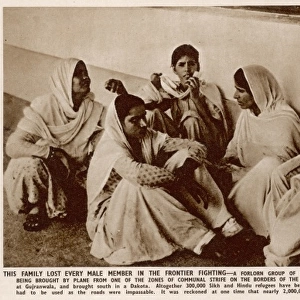 Partition in India - refugees at Willingdon airport, New Del