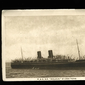 RMS Maloja, British ocean liner of the P&O Line
