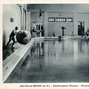 Salies-de-Bearn, France - Thermal Baths - Sports Pool