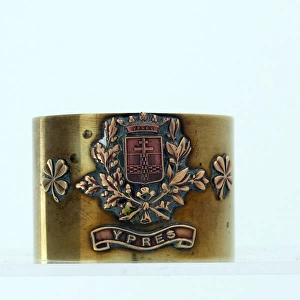 Serviette ring with the Coat of Arms of Ypres
