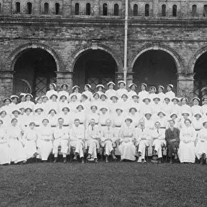 Staff of Rangoon General Hospital, incl Lily Mary McKenzie