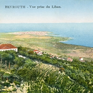 View of Beirut (Beyrouth) in the distance