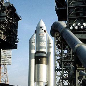 Energia M launcher on pad