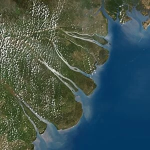 Mekong River Delta, satellite image