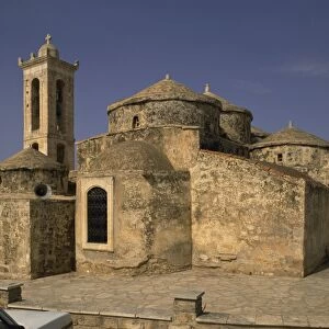 Unusual domes, Ayia Paraskevi church, dating from the 11th century, Yeroskipos near Paphos