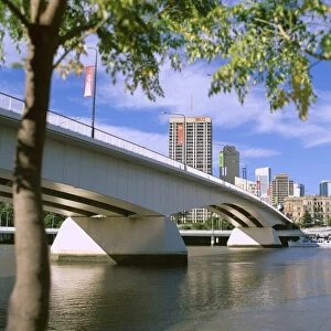 The Victoria Bridge and the Brisbane River, Brisbane, Queensland, Australia, Pacific