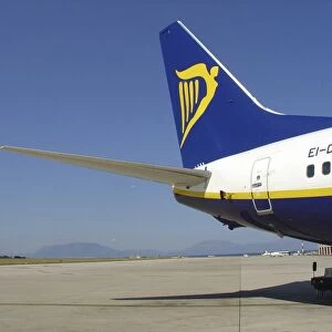 Boeing 737-800 Ryanair at Palermo Airport, Scility, Italy