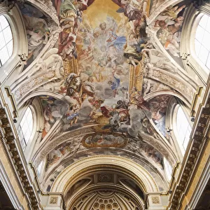 Italy, Rome, Interior of Chiesa de S. Pantaleo Es Guiseppe Calasanzio Church