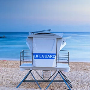 Lifeguard tower on Bondi Beach, Sydney, New South Wales, Australia