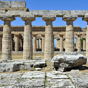 Temple of Hera II ( or Temple of Neptune or Temple of Poseidon), in Paestum, Province