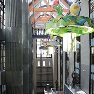 Glass atrium Tom Bradley wing LA Central Library
