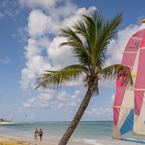 Dominican Republic, Punta Cana, Higuey, Bavaro, Bavaro Beach, kayaks, sailboats