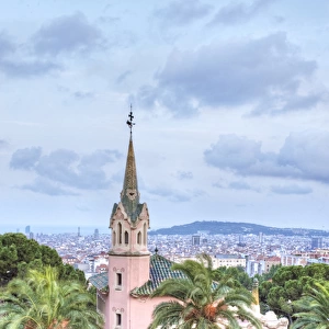 Europe, Spain, Catalonia, Barcelona, Park Guell, Gaudi House Museum