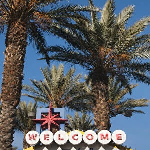Welcome to downtown Las Vegas sign, Las Vegas, Nevada