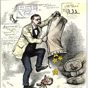 Star Route scandal cartoon, 1881
