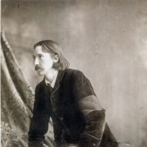 ROBERT LOUIS STEVENSON (1850-1894). Scottish man of letters; photographed in 1888