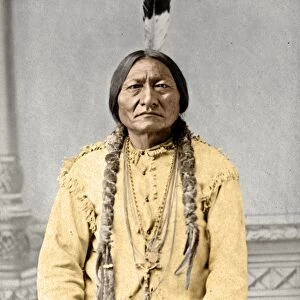 SITTING BULL (c1831-1890). Sioux Native American leader. Photographed by David F