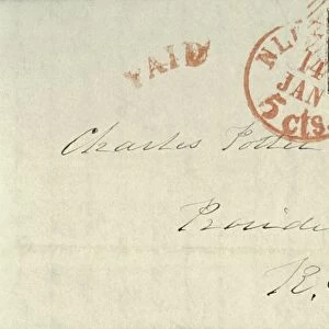 STAMP, 1845. New York Postmasters Provisional Stamp
