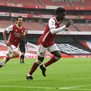 Bukayo Saka Scores First Arsenal Goal in Empty Emirates Stadium (2020-21)