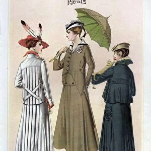 Le Costume Royal 1915 1910s USA cc womens parasols umbrellas coats