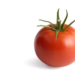 Ripe red tomato, close-up