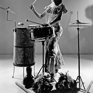 A Woman Calypso Percussionist