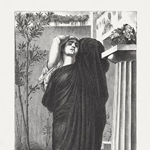 Electra, Greek mythology, painted (1868 / 69) by Frederic Leighton, published 1879