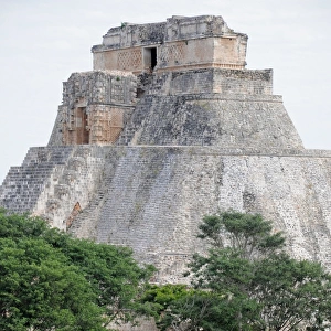 Mayan Step Pyramid and Temple Ruins, Uxmal