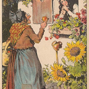 Snow white, lithograph, published c. 1895
