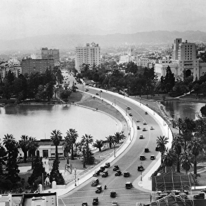 Westlake Park And Wilshire Boulevard, Los Angeles