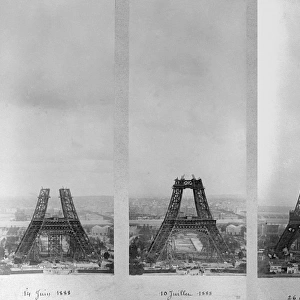 Eiffel Tower Construction Montage