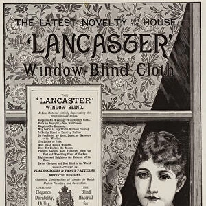 Advertisement, Lancaster Window Blind Cloth (engraving)