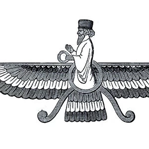 Ahuramazda also Ahura Mazda means the wise lord or lord of wisdom, in Middle Persian Ormusd