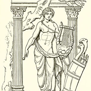Apollo, from a Bas-Relief at Rome (engraving)