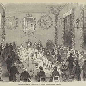 Banquet given at Wellington to Native Chiefs of New Zealand (engraving)